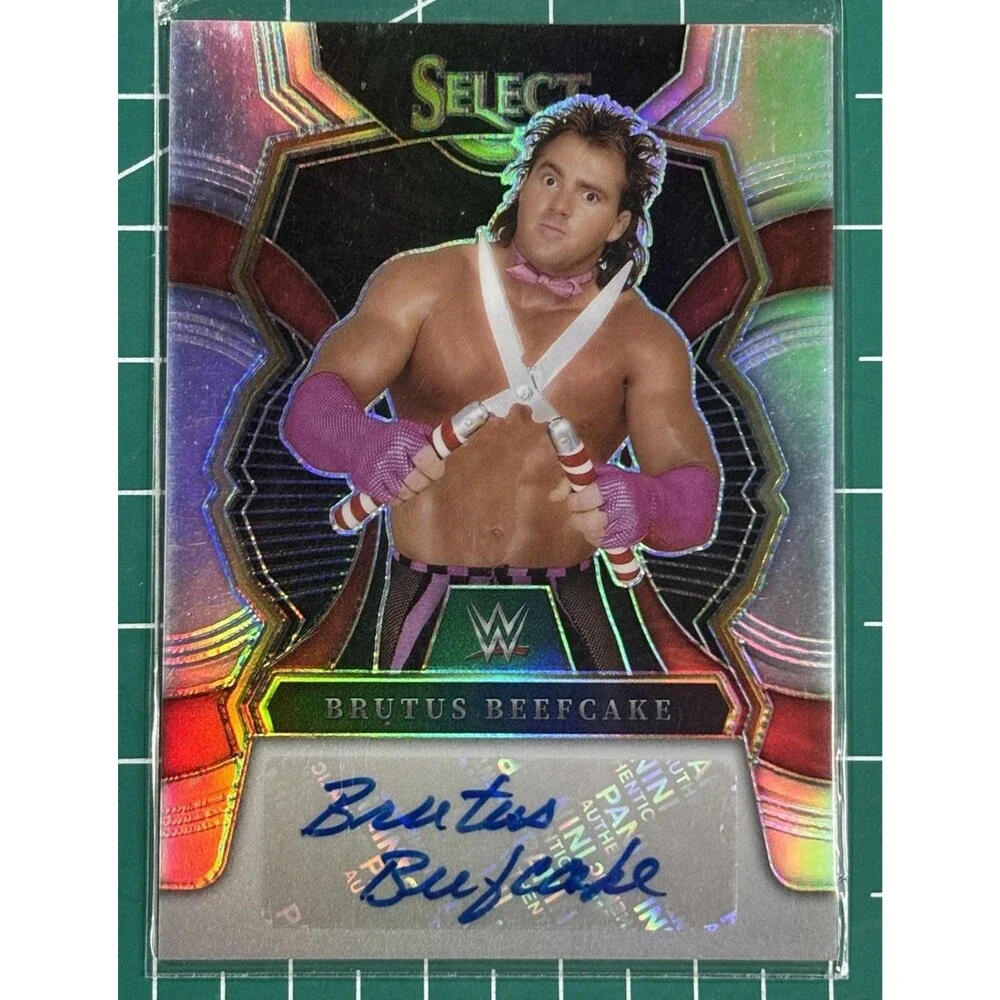 Brutus the Barber Beefcake 2023 Panini Select WWE Silver Autograph